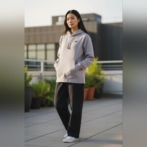 Nike Light Purple Hoodie with Black Logo